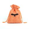 Halloween linho cinta saco de doces personalizado Halloween decoração presente embalagem saco cordão linho saco de doces