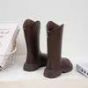 Botas Infantis 2026 Outono/Inverno Novas Botas Longas Infantis Estilo Coreano Fashionáveis Elegantes Botas Altas de Princesa Botas de Equitação Infantis