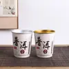 Taza de Té Oculta Desechable de Doble Capa Taza de Papel para Té Taza de Té Hecha a Medida Recepción de Negocios Elegante Logo Impreso Personalizado