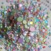 Internet Celebrant New Nail Jewelry colorido Mocha fundo plano strass vidro diamante transparente unha diamante acessórios