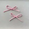 Dulces Accesorios de Lazo Hecho a Mano Color Macarrón Gamuza Funda para Teléfono Móvil Pasador Material Hecho a Mano Joyería DIY Calcetines