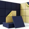 Suministro Transfronterizo de Paneles Absorbentes de Sonido Ranurados Cuadrados, Paneles Aislantes de Sonido de Fibra de Poliéster Autoadhesivos, Paneles Acústicos de Pared de Fieltro de Rejilla Grande