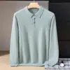 Camiseta interior de punto de cachemira, moderna y apropiada para negocios, suave y cómoda, nuevo estilo otoño/invierno, corte holgado, diseño elegante para hombre