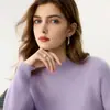 Nuevo Suéter de Cachemira para Mujer Otoño/Invierno 2026, Suéter de Punto Holgado Versátil con Cuello Alto y Mangas Raglán Engrosado