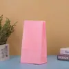 Bolsa de Comida Bolsa de Dulces Serie de Color Sólido Creativo Boutique Papel Kraft Fiesta Fiesta de Cumpleaños Bolsa de Regalo para Fiesta Bolsa de Regalo