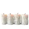 Jiahuimei Enfeites de Decoração de Natal Molde de Silicone DIY Floco de Neve de Natal Ferramenta de Moagem para Vela Cilíndrica de Aromaterapia