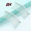 Coroa de noiva pente de cabelo de 20 dentes aço espesso de alta qualidade pente de arame acessório de cabeça atacado venda quente acessórios de cabelo acessórios diy