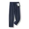 ¡Viejo Meidan! Otoño e Invierno Exterior Pequeño Triángulo Etiqueta Blanca Suelto Cónico Herramientas Pareja Forrado de vellón Moda Pantalones Casuales