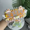 Ju Jingyi y Hou Mingyi Colgante Terminado Reflectante DIY para Fans Mercancía de Celebridades Texto Creativo Nombre Fieltro Lindo