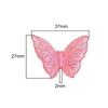 37 x 27 mm acrílico bicolor tridimensional mariposa grande hecha a mano DIY cuentas hechas a mano accesorios de joyería pulsera cuentas dispersas