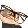 Gafas Negras de Montura Grande y Cara Ancha de 150 mm para Mujer con Miopía, Se Pueden Personalizar con Monturas Lisas de Alta Gama Anti-Luz Azul