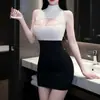 Lencería Sexy, Uniforme de Secretaria Sexy, Falda Ultra Corta Ajustada a la Cadera, Pijama Apasionado, Conjunto de Tentación, Lencería Femenina para Coquetear