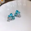 Brincos de Franja Plissada com Contas Geométricas Facetadas de Vidro Agulha de Prata Brincos Étnicos Estilo Transfronteiriço Brincos Leves de Luxo de Alta Qualidade