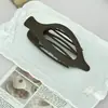 Pinza para el pelo ovalada casual y simple para coletas, nuevo pasador de pico de pato, pinza para el pelo de la nuca, accesorio para el pelo versión horizontal