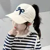 Sombrero de Verano para Niños, Gorra Fina de Secado Rápido con Visera, Sombrero de Copa Semiabierto, Protector Solar para Bebé, Se Puede Atar en una Cola de Caballo, Gorra de Béisbol con Visera
