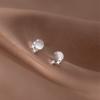 Estilo K de Pendientes de Estrella Pequeños Mini Simples y a la Moda de Piedra Ojo de Gato Pequeños Lujo Accesible Nicho Popular Pendientes Pendientes del Mismo Estilo