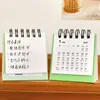 Calendario de Escritorio Mini Panda 2027 Adorno de Escritorio de Dibujos Animados Calendario Portátil para Estudiantes Planificador Papelería Pequeña Linda