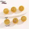 Chapado en Cobre con Oro Real Estilo Chino Oro Antiguo Gota de Aceite Aleación Espaciadores Huecos Cuentas Sueltas Accesorios para Pulseras DIY Materiales