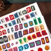 Pegatinas de Letras Inglesas Retro Americanas Pegatinas de Material para Decoración de Diario DIY Transfronterizas