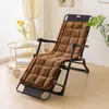Cojín para Mecedora de Peluche Silla Perezosa Cojín de Asiento de Invierno Oficina Espesado Piel de Conejo Siesta Cojín para Silla Plegable