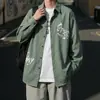 Chaqueta Camisa de Hombre Primavera Otoño Chaqueta Travieso Guapo Alta Calidad Holgada Ropa de Trabajo Casual Camisa de Manga Larga Moda Nueva para Hombre