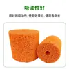 Esponja aplicadora de etiquetas em rolo, rolo de esponja de borracha natural laranja, esponja resistente ao desgaste e absorvente de óleo