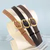 Cinturón de Cuero Decorativo Versátil con Hebilla de Pin para Mujer, Cinturón Versátil de Moda Coreana de Nicho para Jeans, En Stock al por Mayor