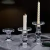 Portavelas de Cristal Estilo Romano Francés Lujo Ligero Retro Portavelas de Cristal Velas de Aromaterapia Cena a la Luz de las Velas Accesorios de Fotografía Decoración del Hogar