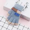 Guantes para niños nuevos otoño e invierno forrados de polar gruesos cálidos bebé lindos guantes de lana tejidos de dedo mágico para hombres y mujeres