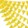 Espejo de Polvo Dorado de Amazon Patrón de Olas Banderín Estampado en Caliente Estilo Escandinavo Fiesta de Cumpleaños Decoración de Papel Bandera