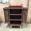 Carrinho de Limpeza, Carrinho de Quarto de Hotel, Carrinho de Troca de Roupa de Cama, Carrinho de Limpeza de Aço Inoxidável, Carrinho de Roupa de Cama, Dobrável de Grande Capacidade