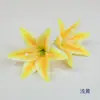 Flor de lírio simulação em tecido de seda 3D impressão 3D cabeça de lírio decoração de parede de flores de fundo de casamento arranjo de flores de lírio flor de guia de estrada flor azul