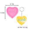 DIY Vários Dia dos Namorados Amor Pingente Decoração Chaveiro Pingente para Celular Fazendo Molde de Silicone