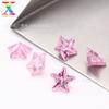 Zircón Suelto Acabado 7A Wholesale Estrella de Cinco Puntas 01 # Zircón Rosa 3*3-10*10mm Se Puede Incrustar en Joyería