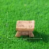 Micro-Paisagismo Criativo Antigo Carrinho de Cadeira de Bambu Pequenos Objetos Paisagismo de Pátio Acessórios de Decoração DIY Mini Pequenos Enfeites