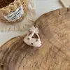 Corea del Sur Nuevo Pasador de Pelo Bordado de Conejo de Dibujos Animados Cachorro Encaje Anillo para el Cabello Infantil con Perlas Todo Fósforo Accesorios para el Cabello Infantiles Pasador