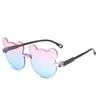 Gafas de sol para niños gafas de sol gafas de protección solar niñas niños moda lindo oso bebé gafas de sol gafas de sol montura de gafas con parasol