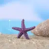 Adornos de paisaje en miniatura, estilo mediterráneo, resina con espinas, adornos de paisaje en miniatura de estrella de mar, resina creativa