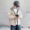 Chaqueta de Primavera y Otoño para Niños 2026 Nuevo Modelo Chaqueta de Cuero de Motociclista Moderna para Niños Mayores Chaqueta de PU de Otoño Ropa