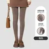 Leggings de cintura alta para mujeres altas, adecuados para usar al aire libre en otoño e invierno, con control de abdomen y características de levantamiento de glúteos, pantalones cálidos de algodón, mallas nuevas con pie