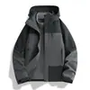 Conjunto de chaqueta de dos piezas con forro polar para otoño e invierno para parejas, chaqueta para hombre engrosada y cálida