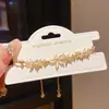 Ouro 18K Real Galvanizado Luxo Acessível Zircônia Flor Corrente Pulseira Ajustável Elegante Francesa Joias de Alto Padrão
