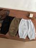 Pantalones Largos para Niños 2026 Invierno Nuevas Llegadas Pantalones Cargo de Dibujos Animados con Forro Polar para Niños Pantalones de Chándal Gruesos Versátiles con Puño para Niñas