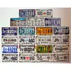 Fábrica de placas de matrícula americanas al por mayor letrero de hojalata fábrica de placas de matrícula al por mayor fábrica de letreros placa de aluminio