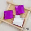 Adesivo decorativo superfície de malha gema quadrada sem furo broca 25 material strass quadrado fundo plano 25 quadrado diy acrílico