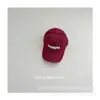 Boné de beisebol bordado tridimensional infantil Dongdaemun novo velho vintage para meninos e meninas proteção solar aba de pato boné de beisebol