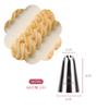 Boquilla para manga pastelera Xyt 5 6 8 10 12 14 16 18 20 dientes tamaño grande mediano pequeño frijol soluble galleta rosa