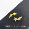 Accesorios de Joyería DIY Estrella Planeta Luna Mang Estrella Accesorios Chapados en Oro Gotas de Pegamento UV Recinto Espacial Colgante de Metal