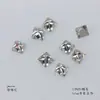 Zircônia para arte de unhas mini diamante corte rosa base banhada Super Brilhante quadrado plano gota d'água olho de cavalo formato de coração diamante acessórios de unha