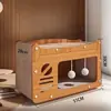 Casa para Gatos, Rascador para Gatos, Nido para Gatos, Sofá Vertical de Doble Capa de una Pieza Resistente al Desgaste y que no Suelta Pelo, Casa para Gatos Universal de Cartón Corrugado para Todas las Estaciones